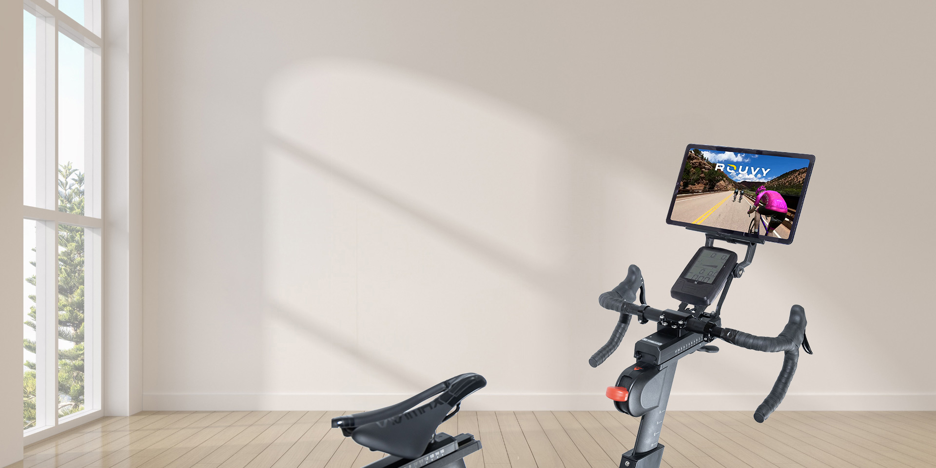 Indoor Trainer in a Living Room